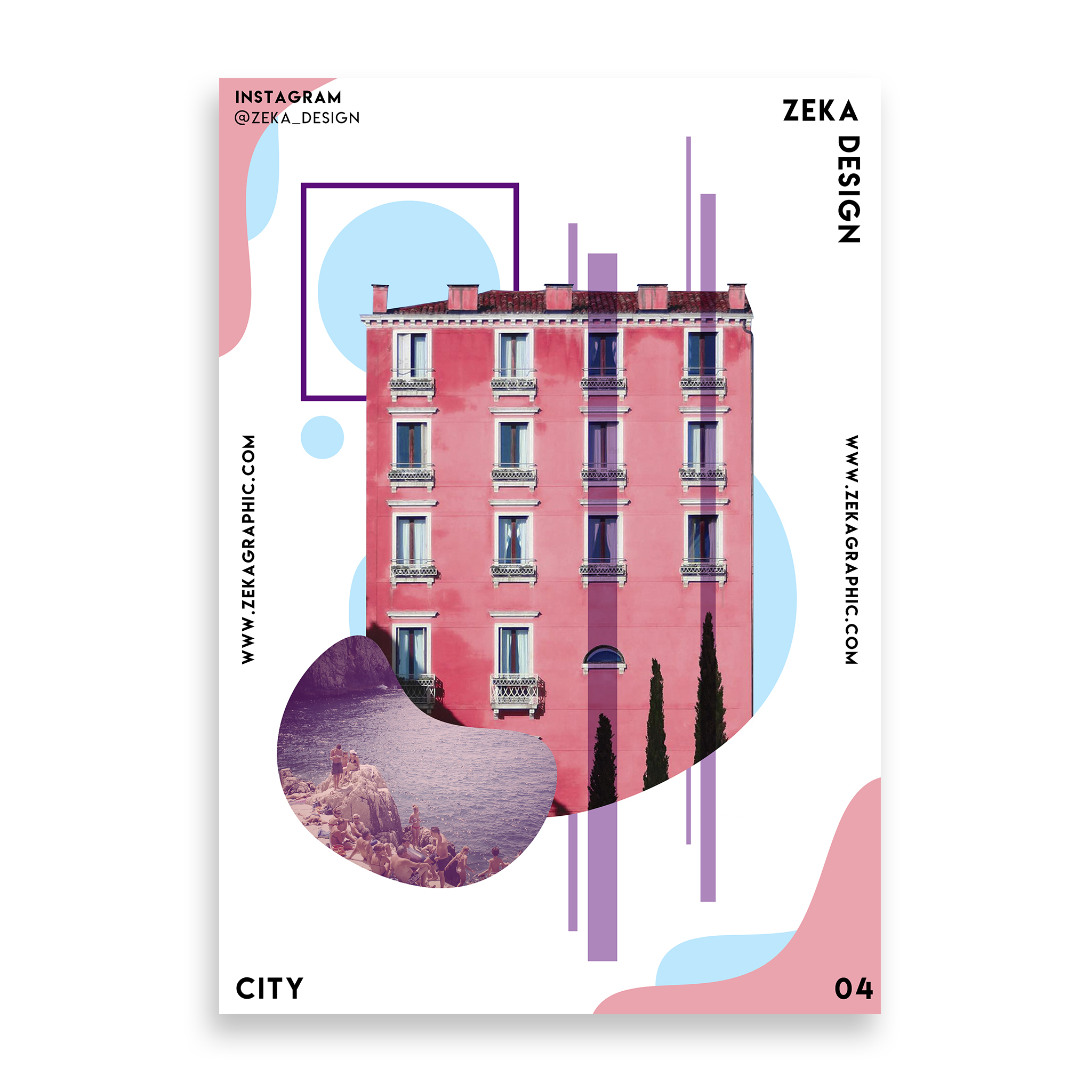 City Poster Design Collection Zeka Design