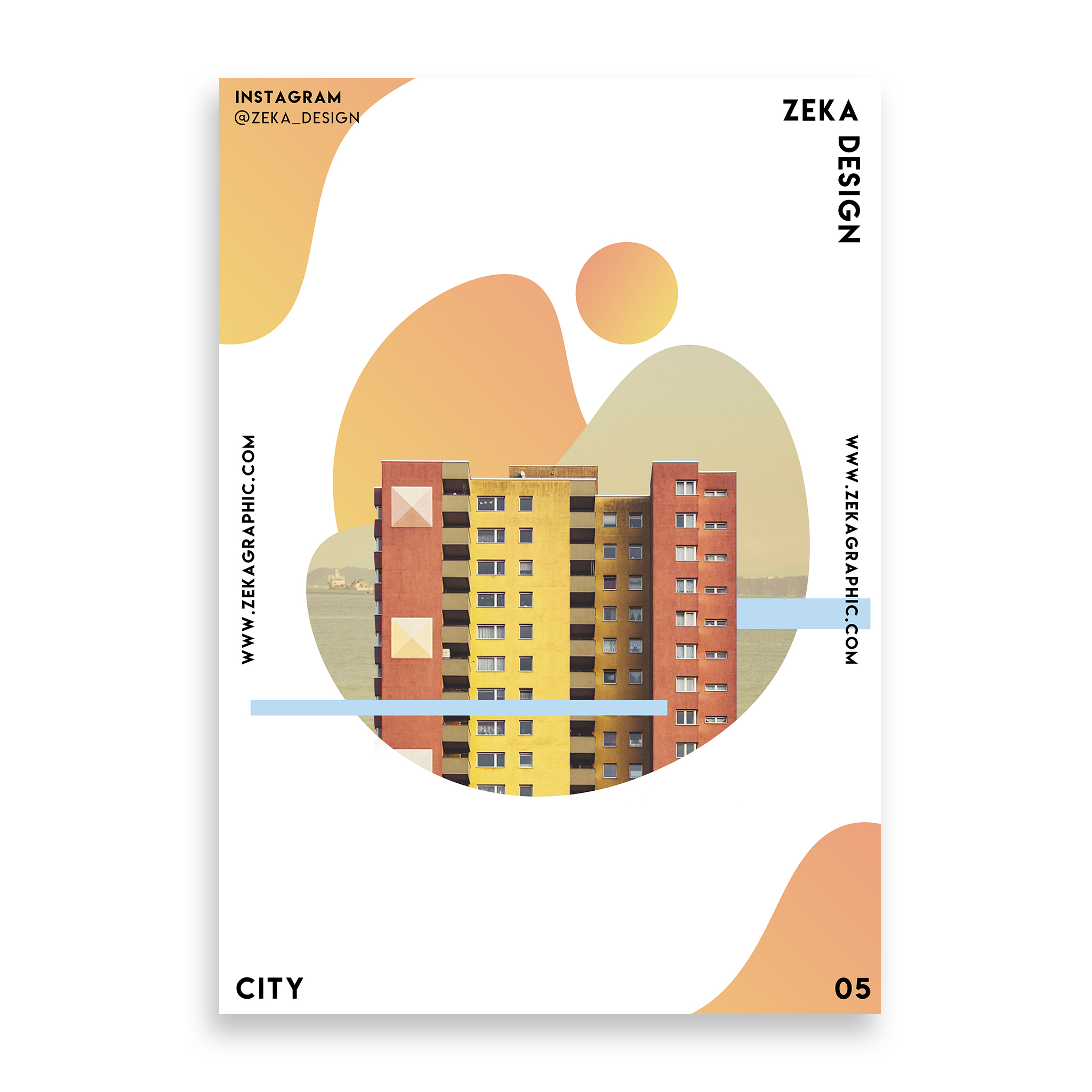 City Poster Design Collection Zeka Design