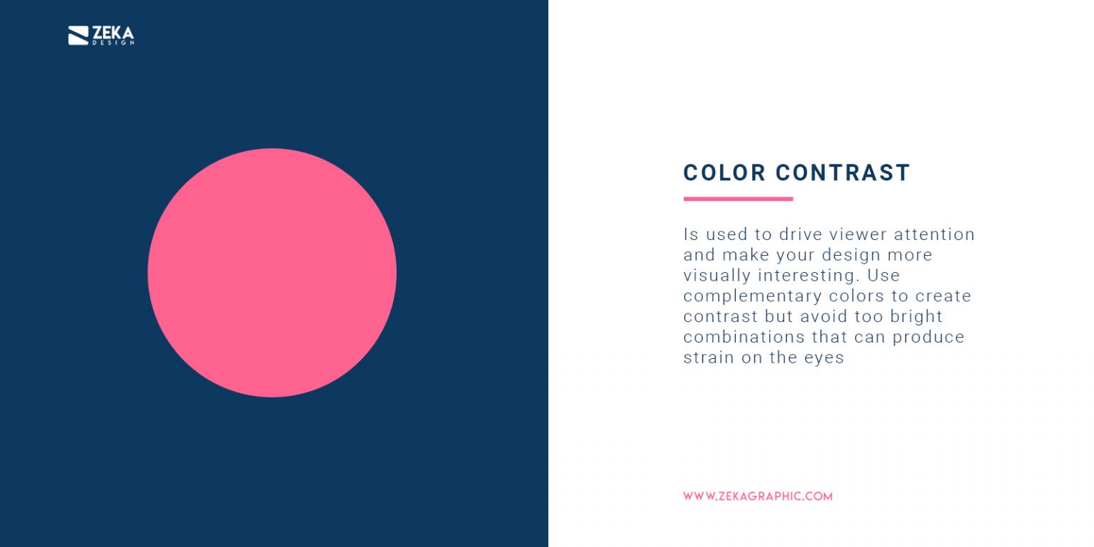 How To Use Contrast in Graphic Design - Zeka Design