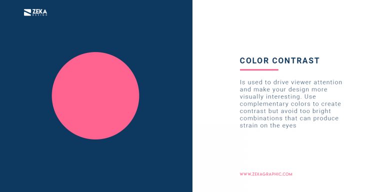 How To Use Contrast in Graphic Design - Zeka Design