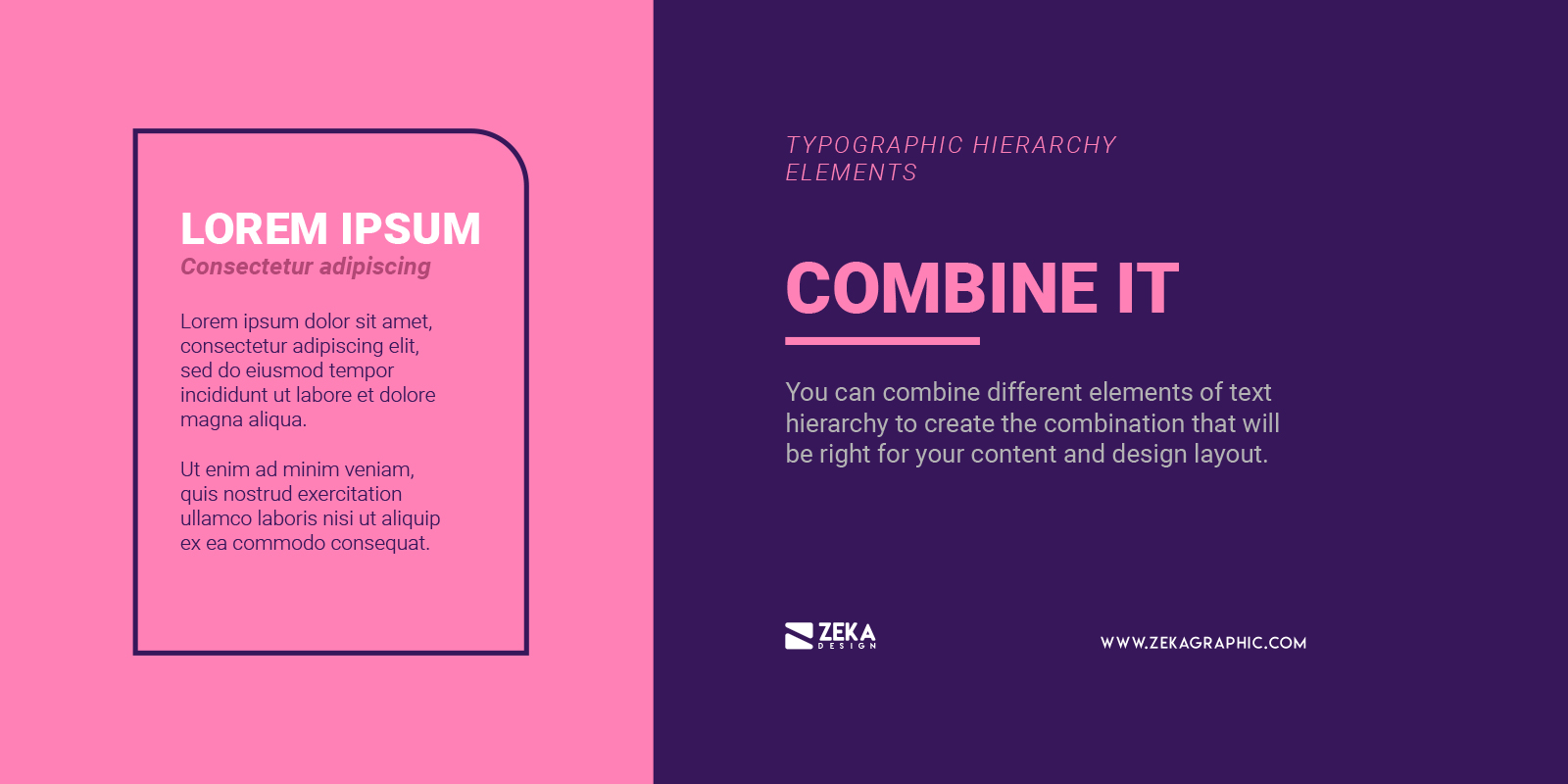 Combine Styling Techniques for Typographic Hierarchy in Graphic Design