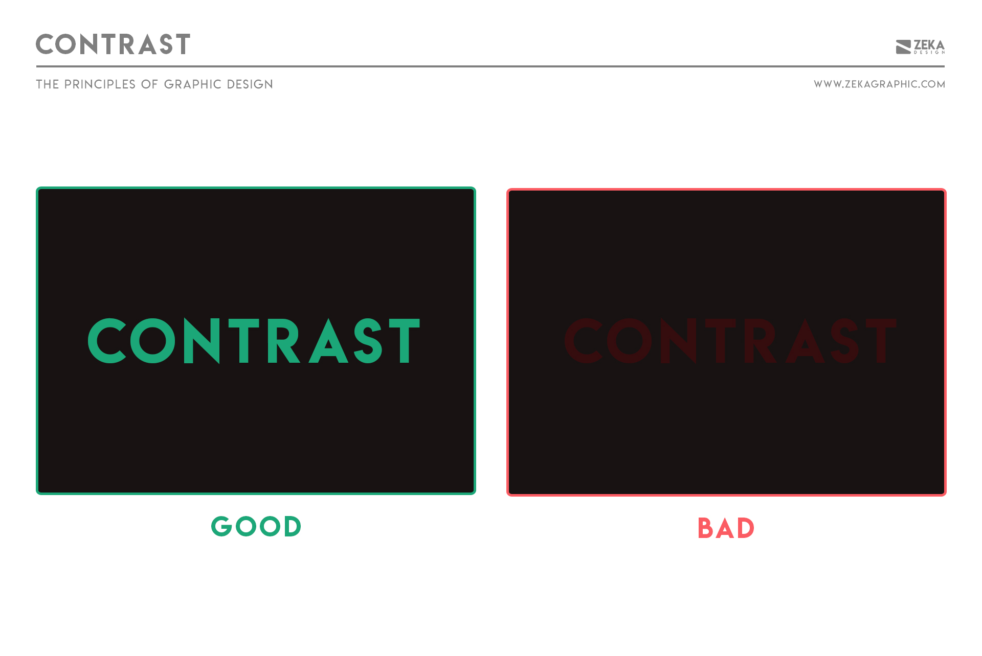 Contrast Principle in Graphic Design