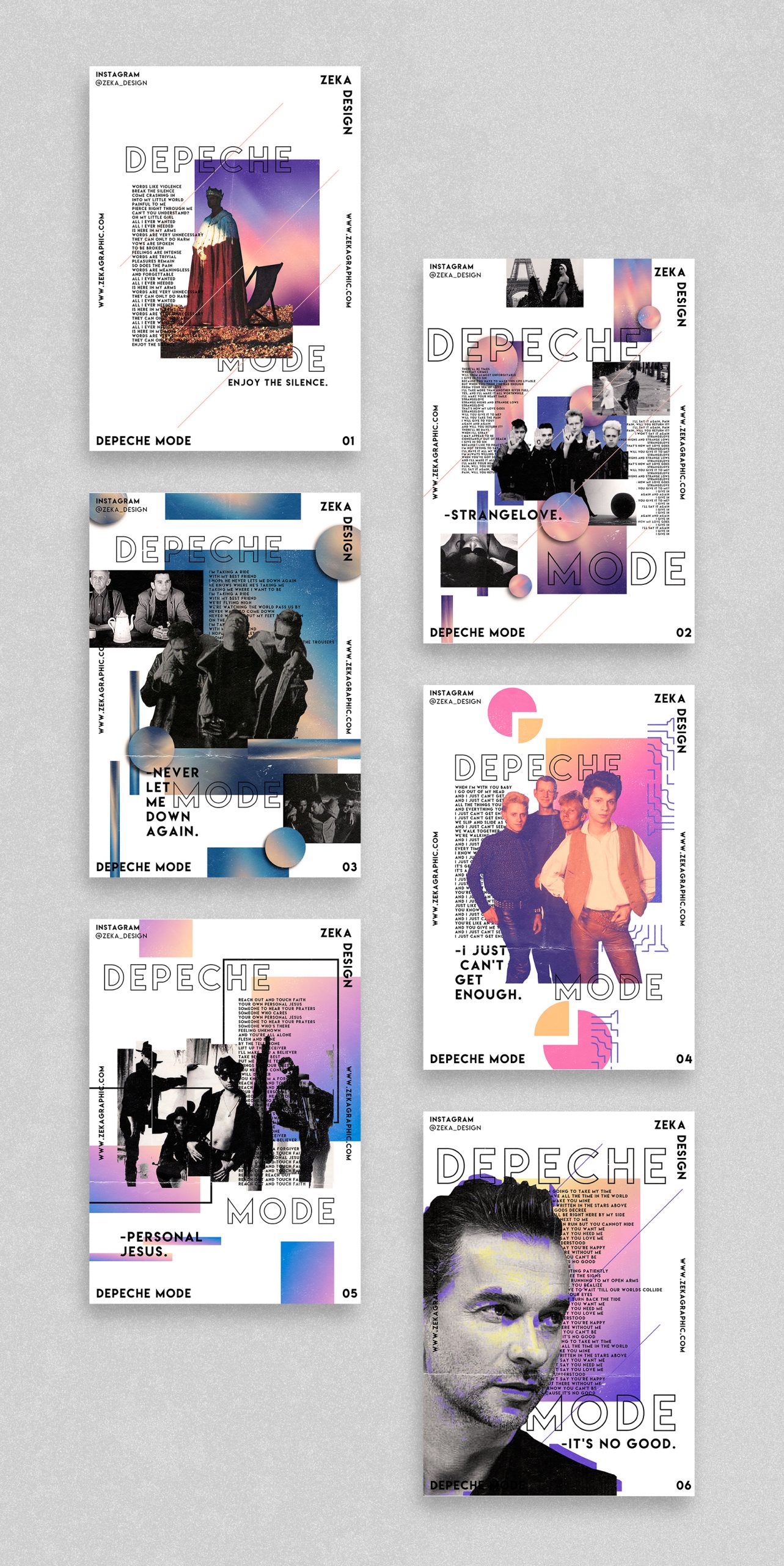 Depeche Mode Poster Design Collection Zeka Design
