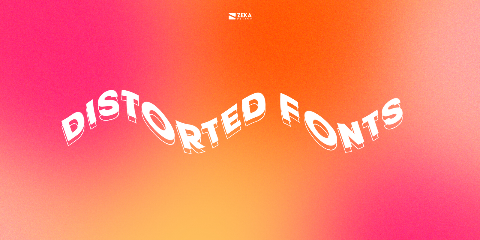 Distorted Fonts Typography Design Trends 2021