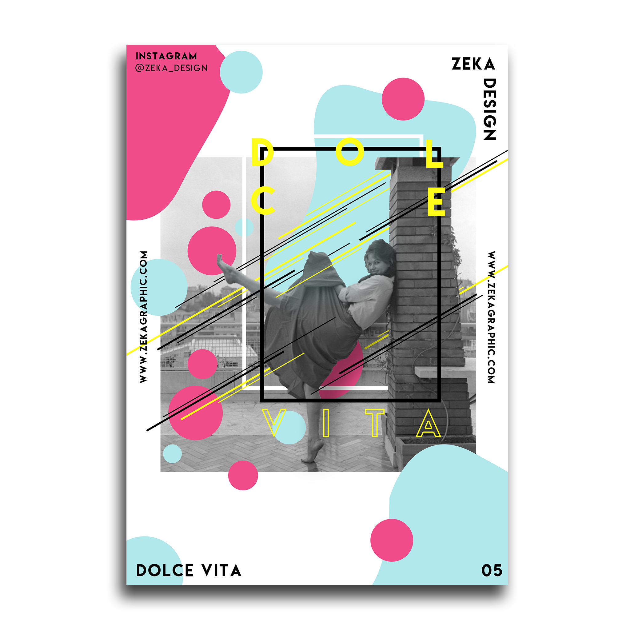 Dolce Vita Poster Design Graphic Design Ideas by Zeka Design