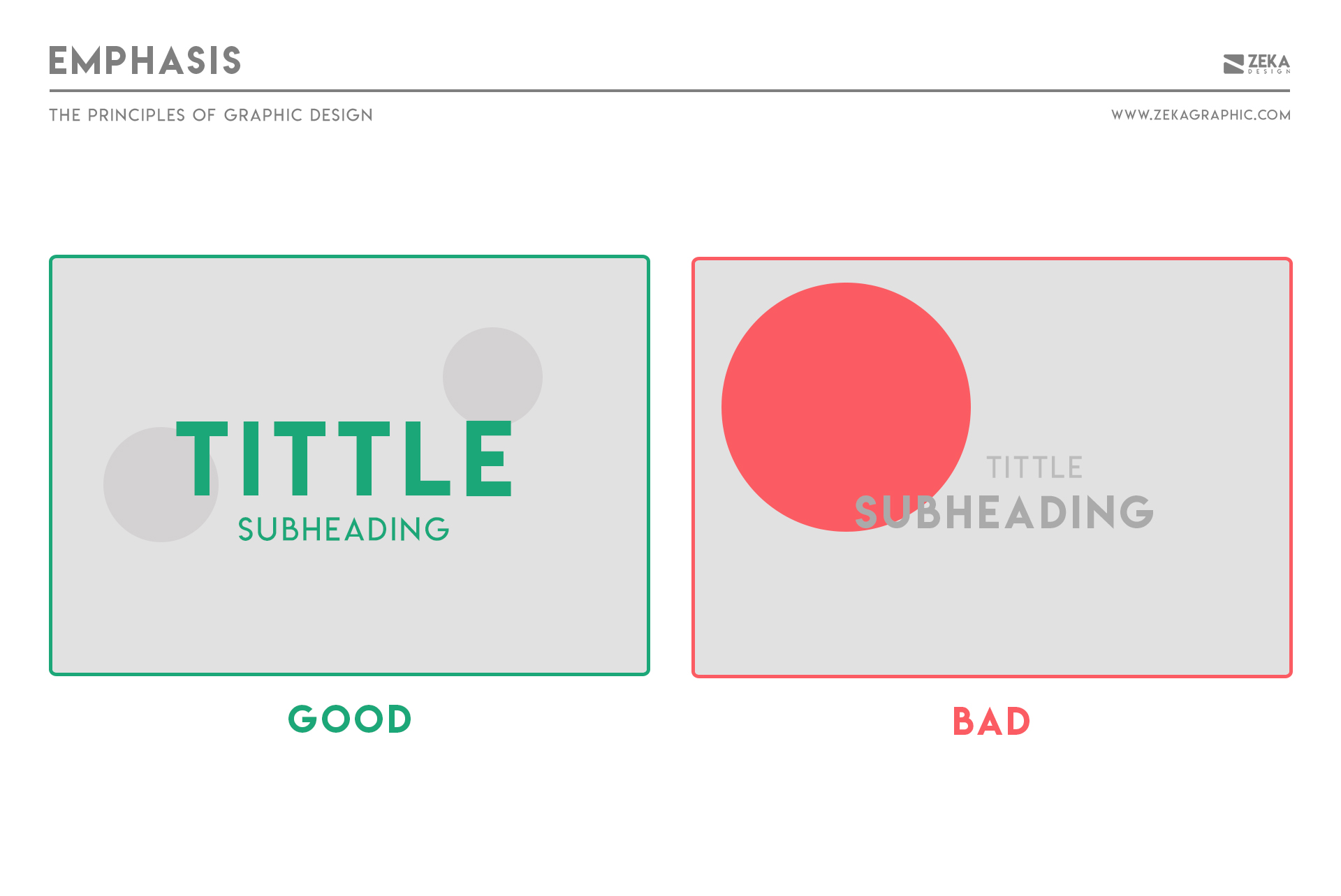 Emphasis Principle in Graphic Design