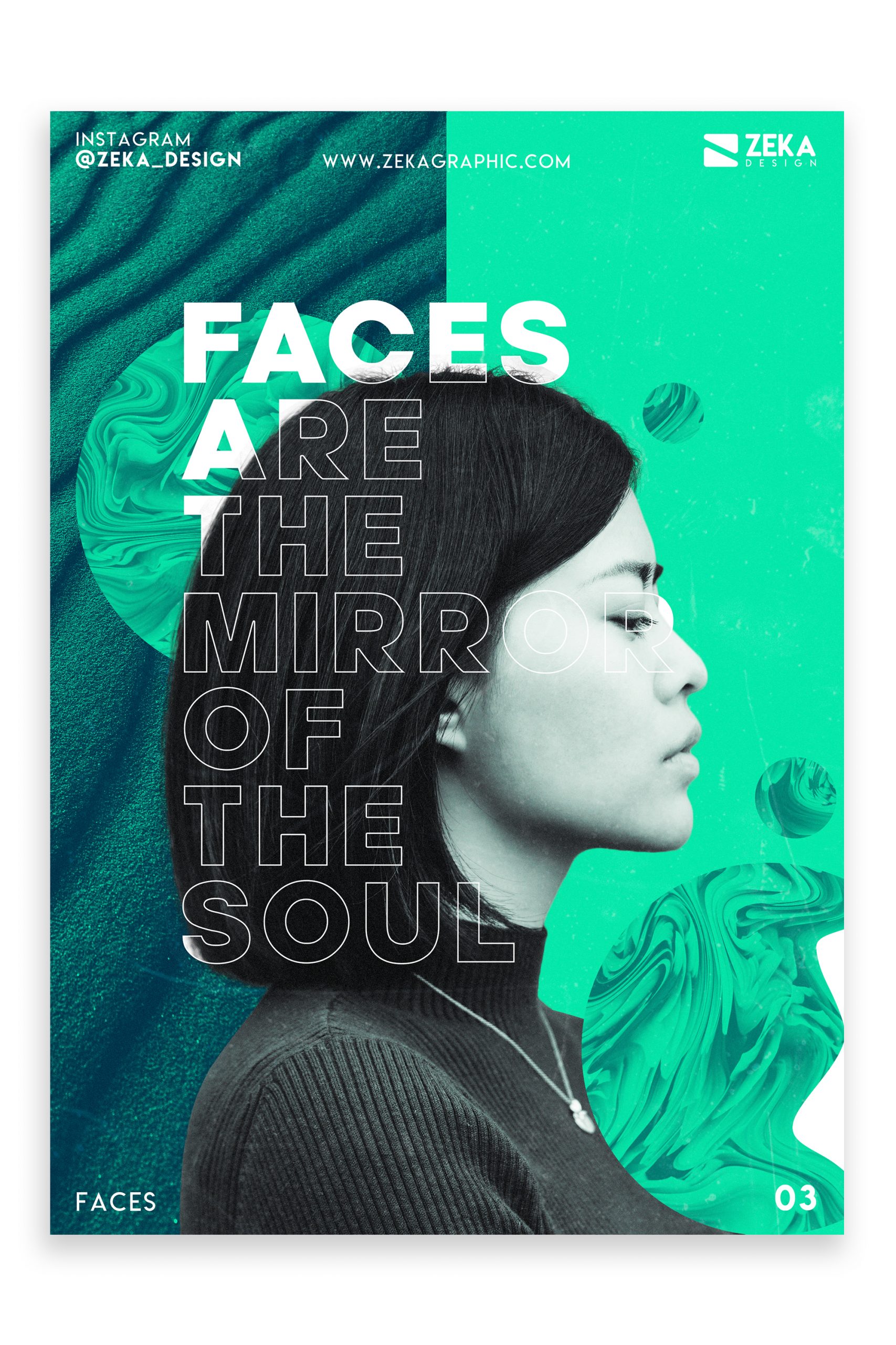 Faces Poster Design Inspiration Graphic Design Portfolio 3