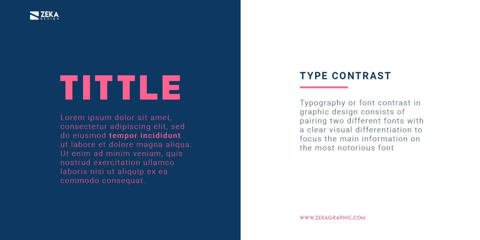 How To Use Contrast in Graphic Design - Zeka Design