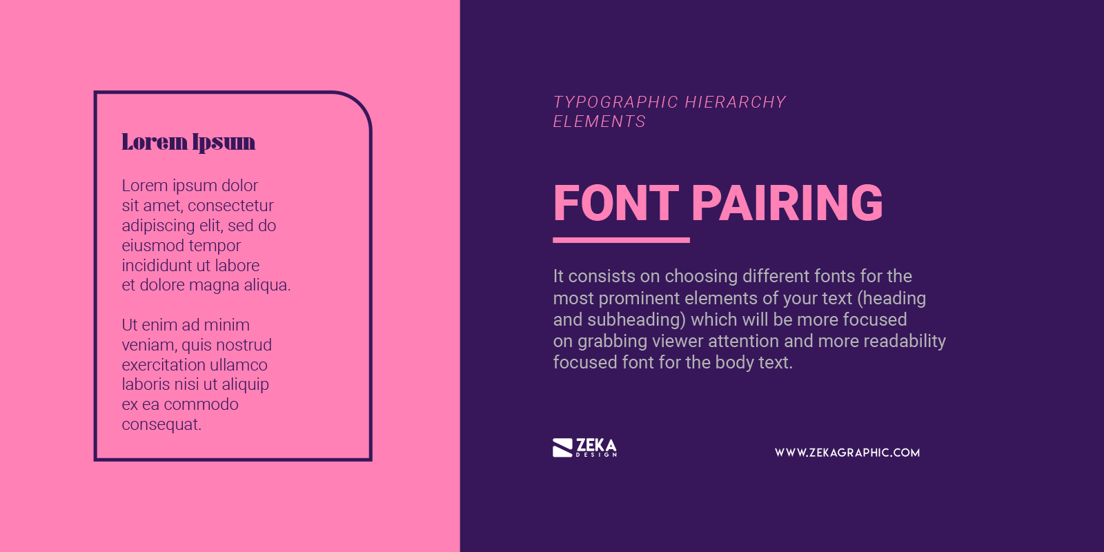 Font Pairing for Typographic Hierarchy in Graphic Design