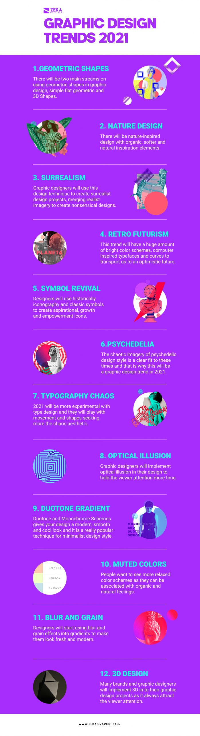Graphic Design Trends 2021 Infographic