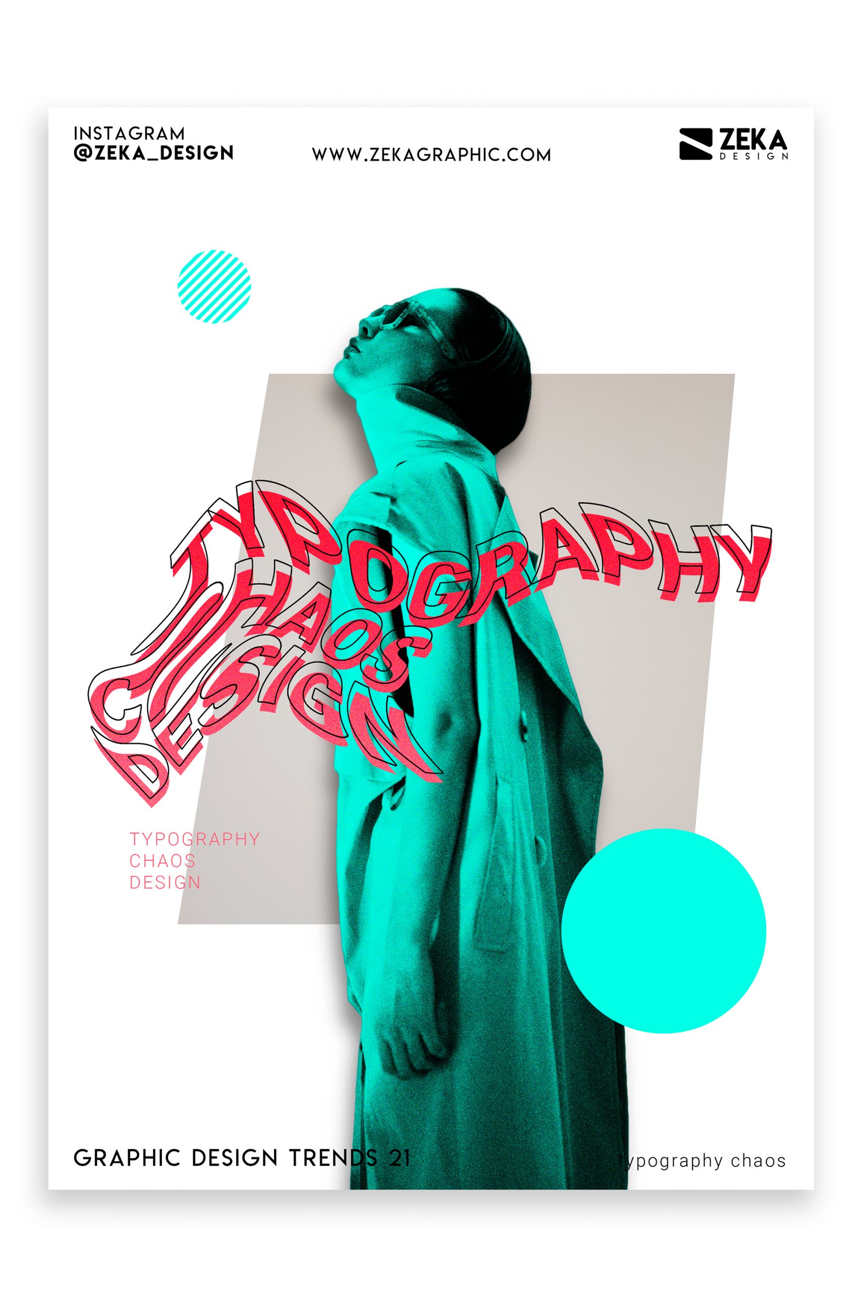 Graphic Design Trends 2021 Typography Chaos Poster