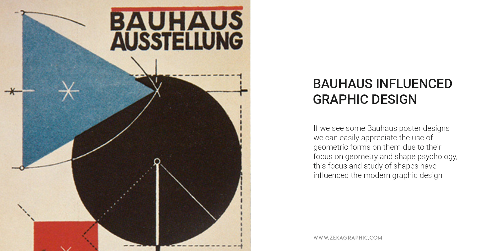 How Bauhaus influenced Graphic Design Geometric Shapes