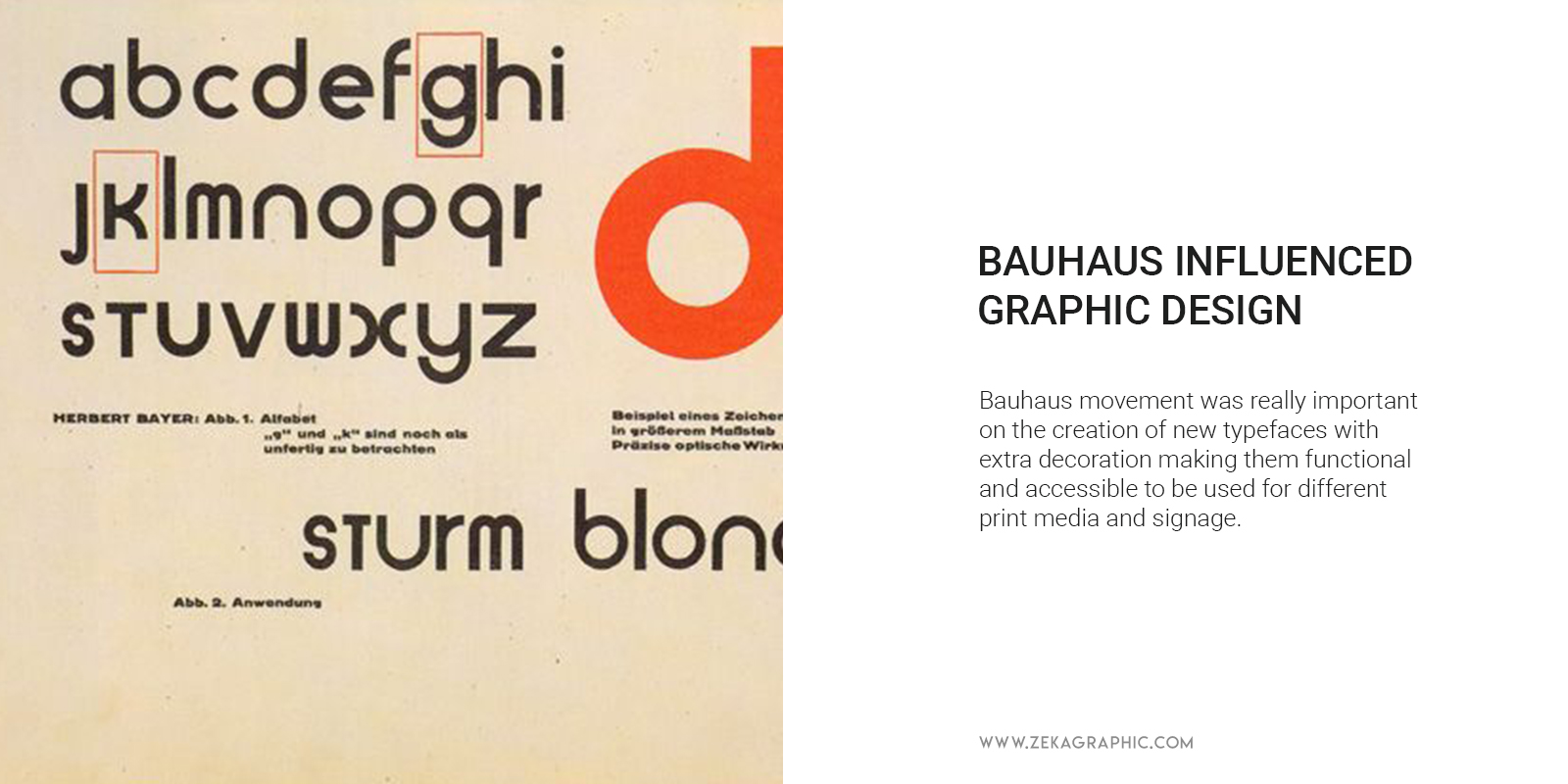 How Bauhaus influenced Graphic Design Minimalist Typography