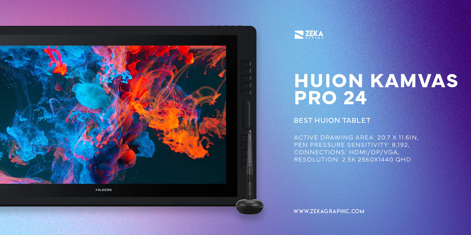 Huion Kamvas Pro 24 Best Huion Tablet