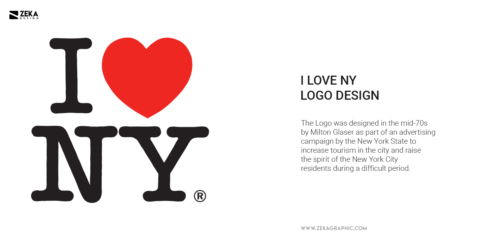 I Love New York Logo Design History by Milton Glaser