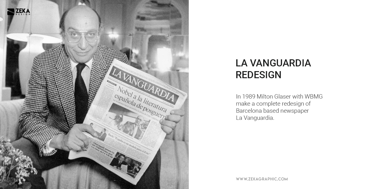 La Vanguardia Redesign By Milton Glaser