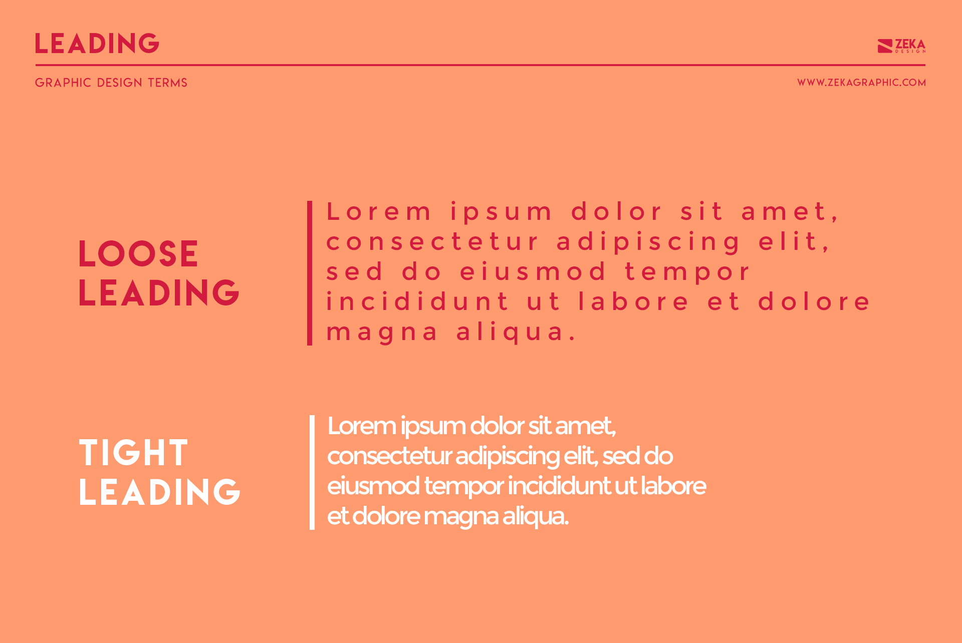 Leading Graphic Design Terms about typography