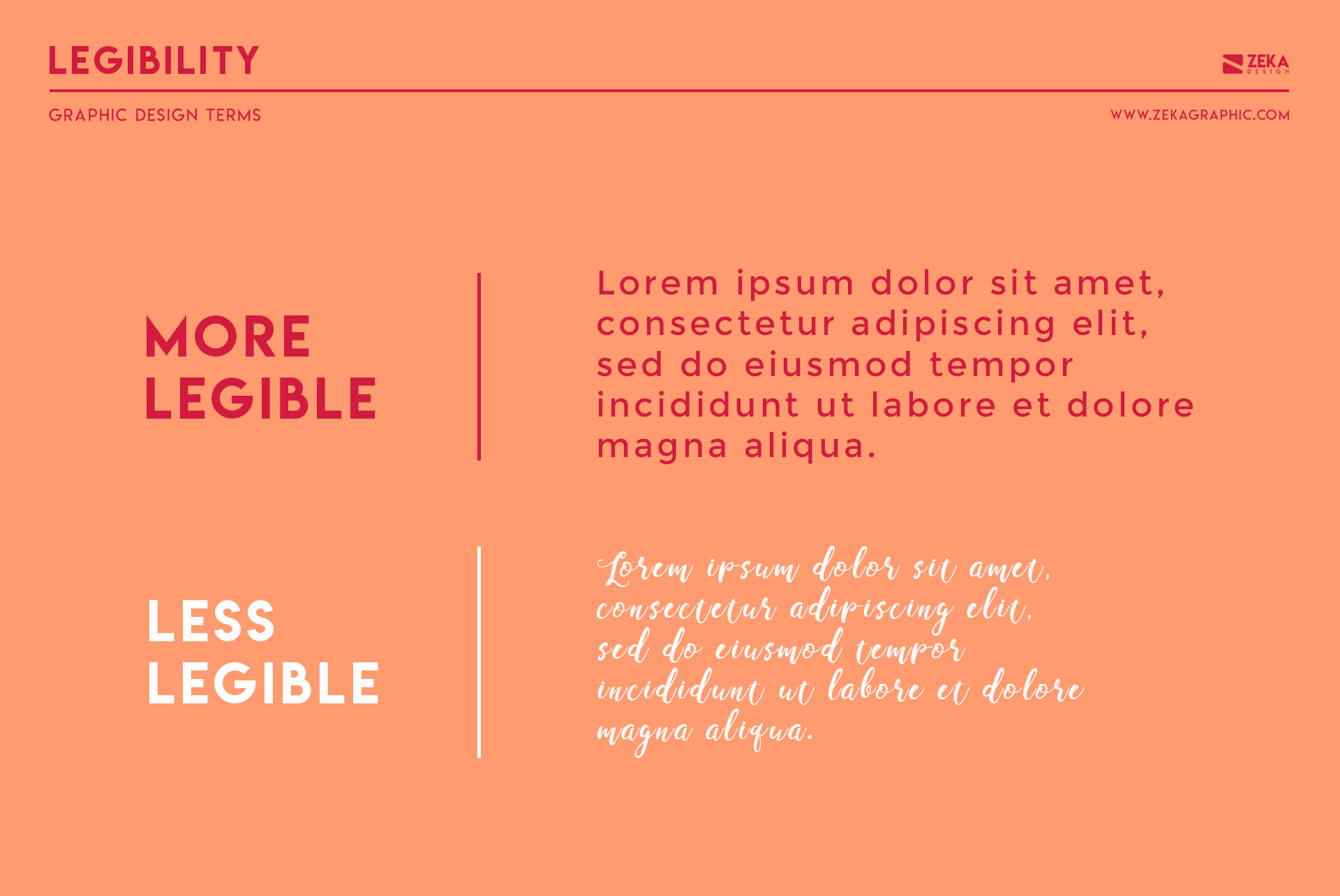 Legibility Graphic Design Terms about typography