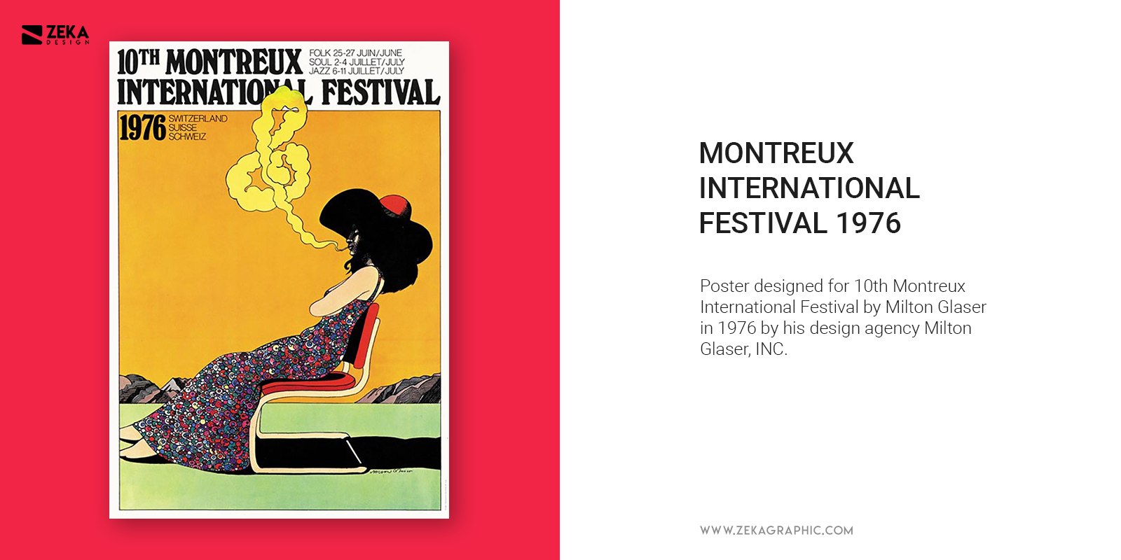 Milton Glaser INC Poster Design Inspiration Montreux Festival