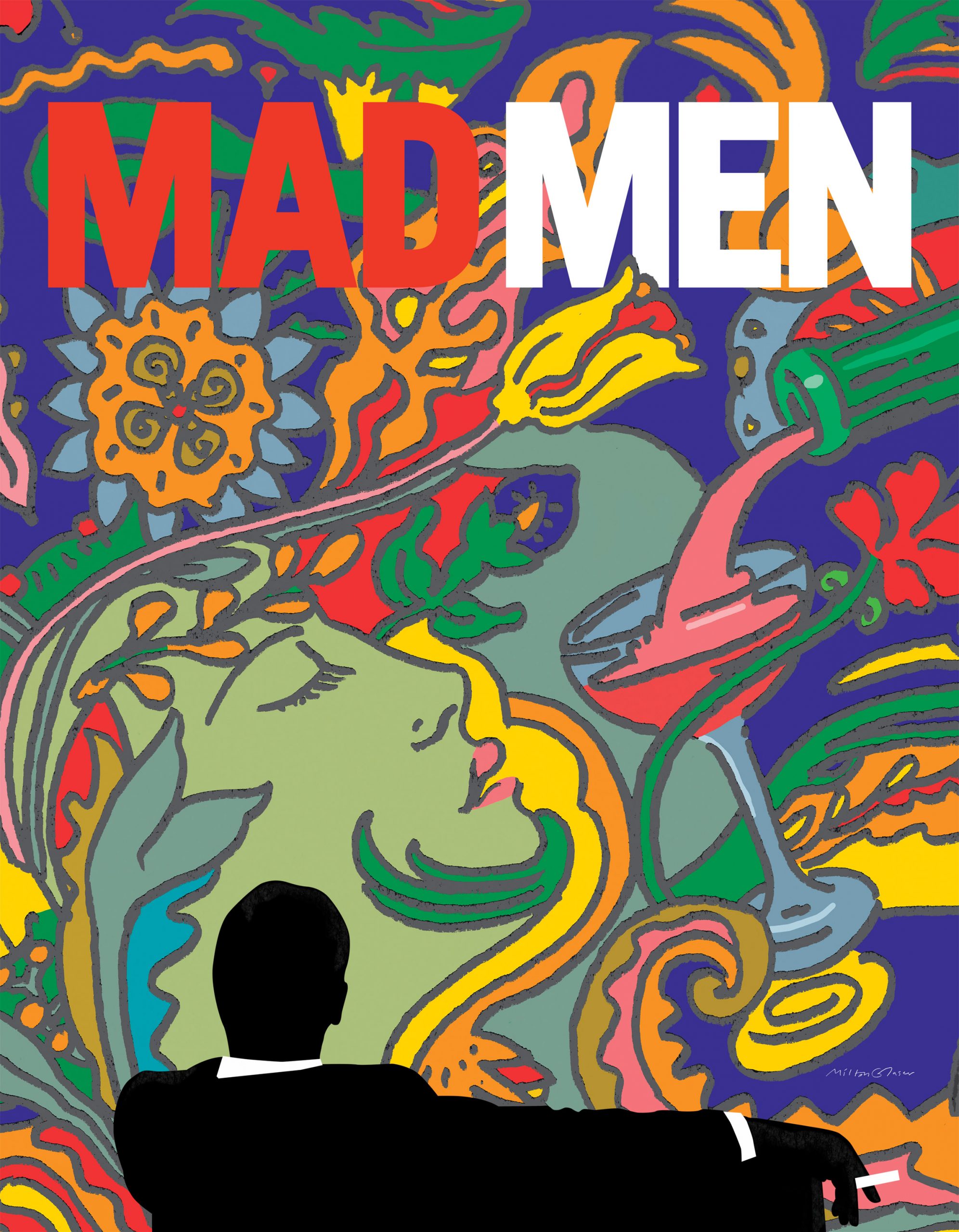 Milton Glaser Mad Men Poster Design Art Nouveau