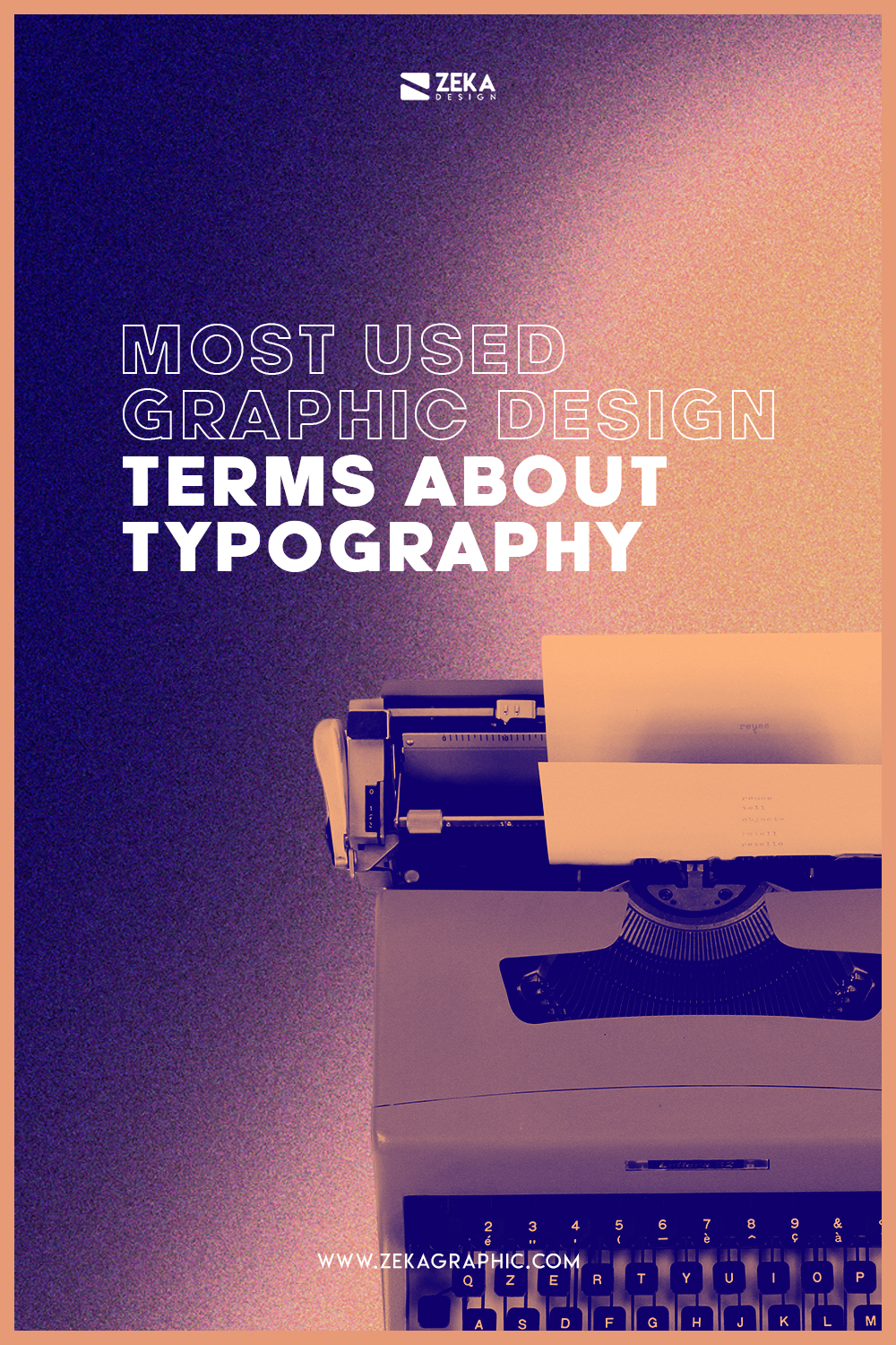 Most Used Graphic Design Terms about Typography Explained