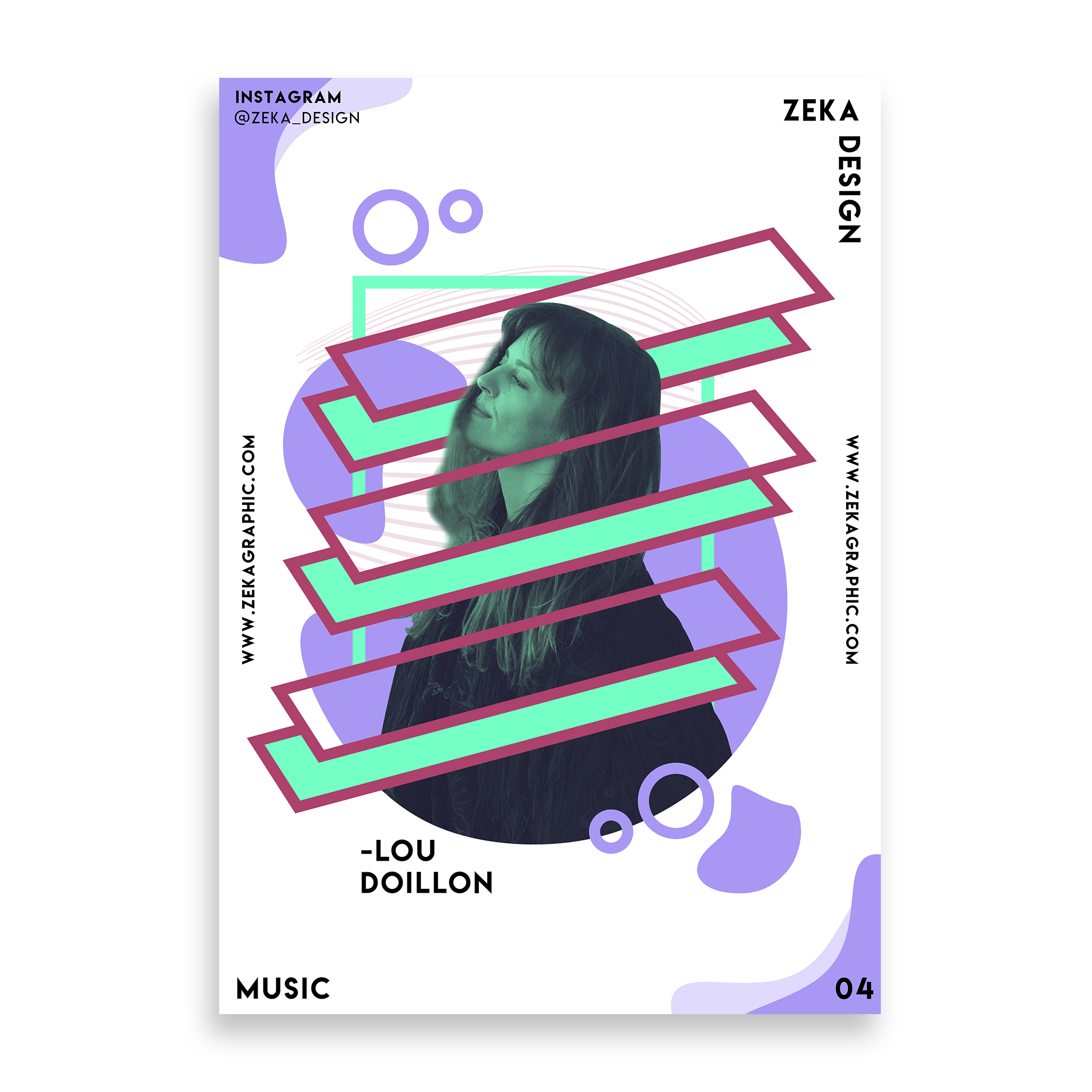 Lou Doillon Music Poster Design Collection Zeka Design