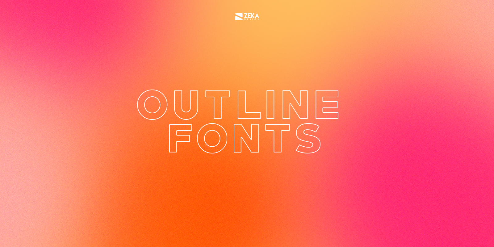 Outline Fonts Typography Design Trends 2021