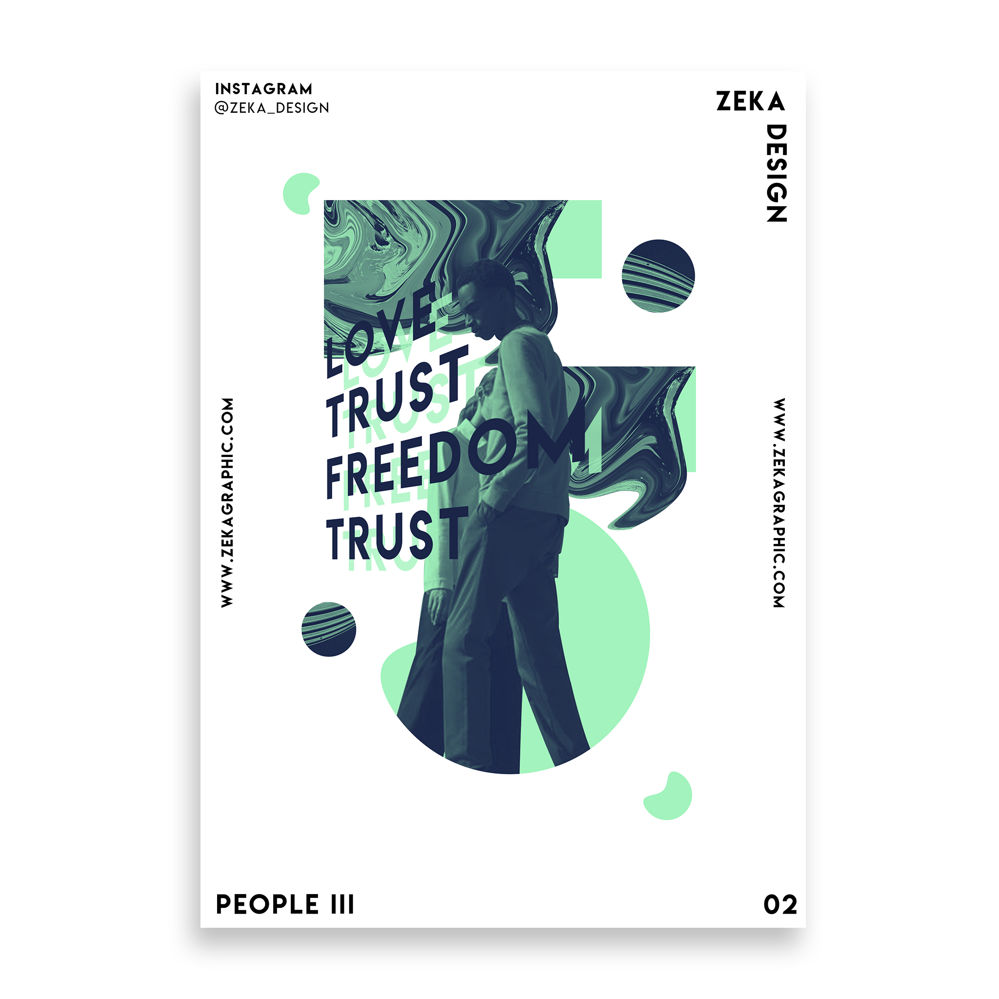 People 3 Poster Design Collection Zeka Design
