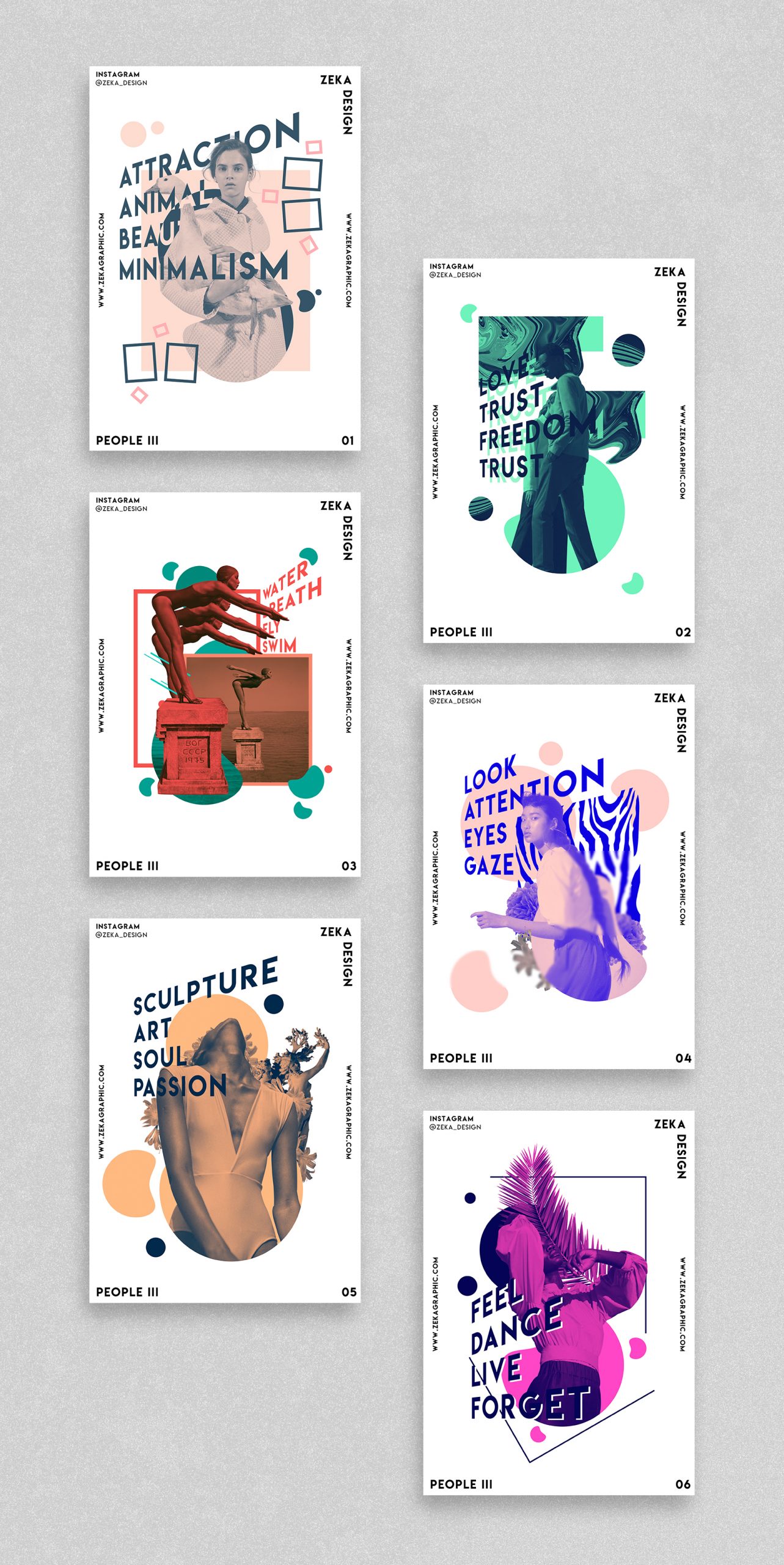 People 3 Poster Design Collection Zeka Design
