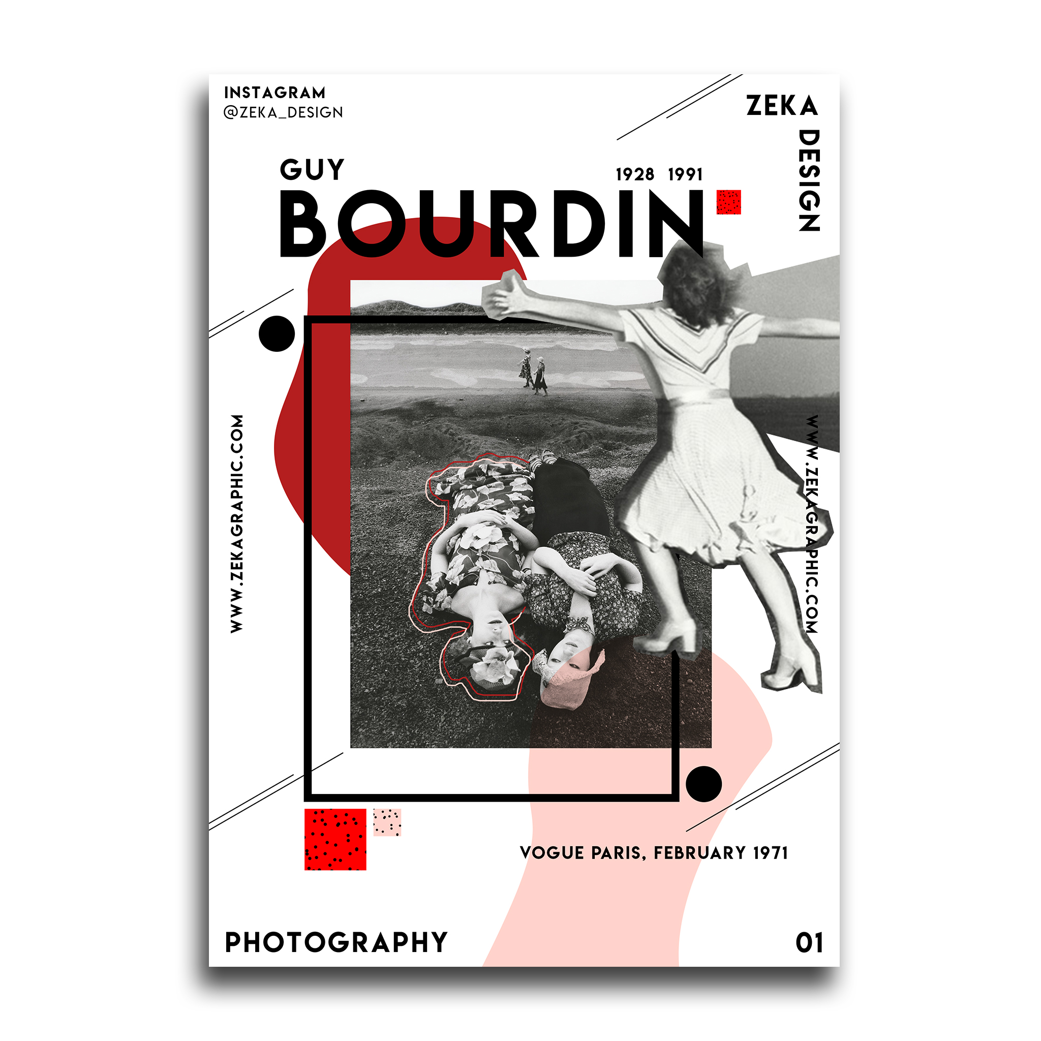 Guy Bourdin Photography Poster Design Series by Zeka Design
