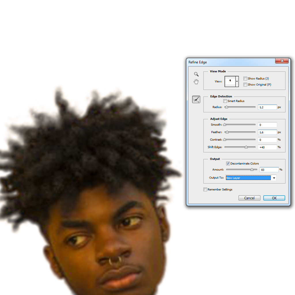 How To Cut Hair Using Quick Selection Tool on Adobe Photoshop Tutorial