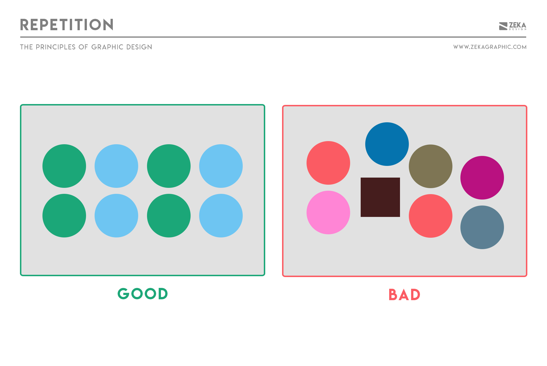 Repetition Principle in Graphic Design