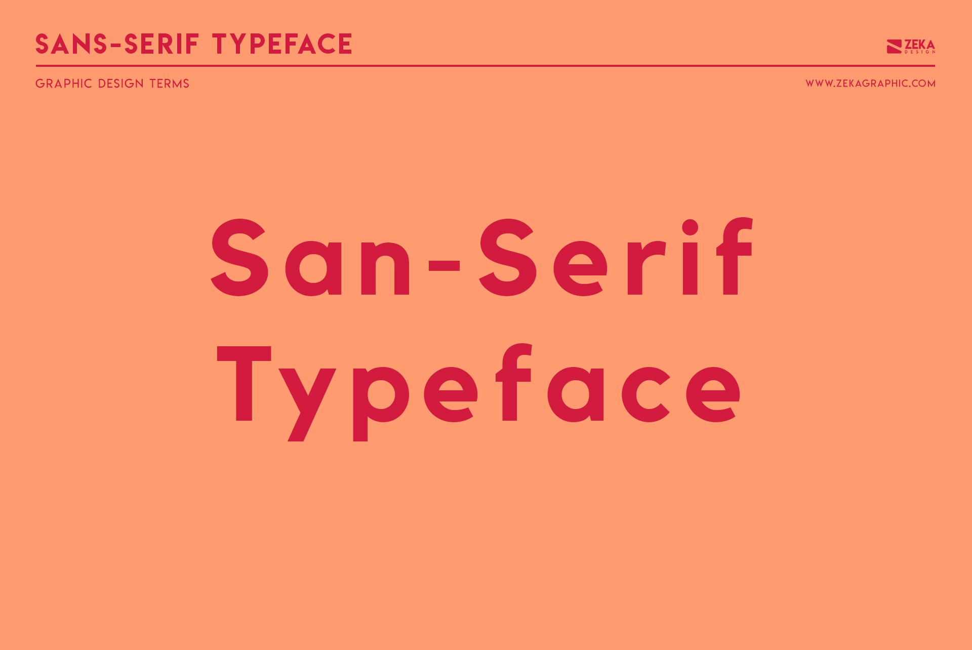 San Serif Typeface Graphic Design Terms