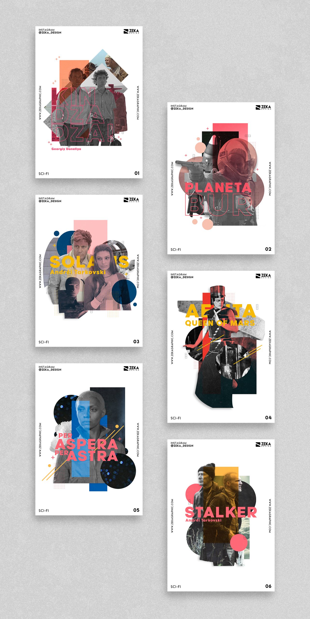 Sci Fi Movie Poster Design Collection Zeka Design