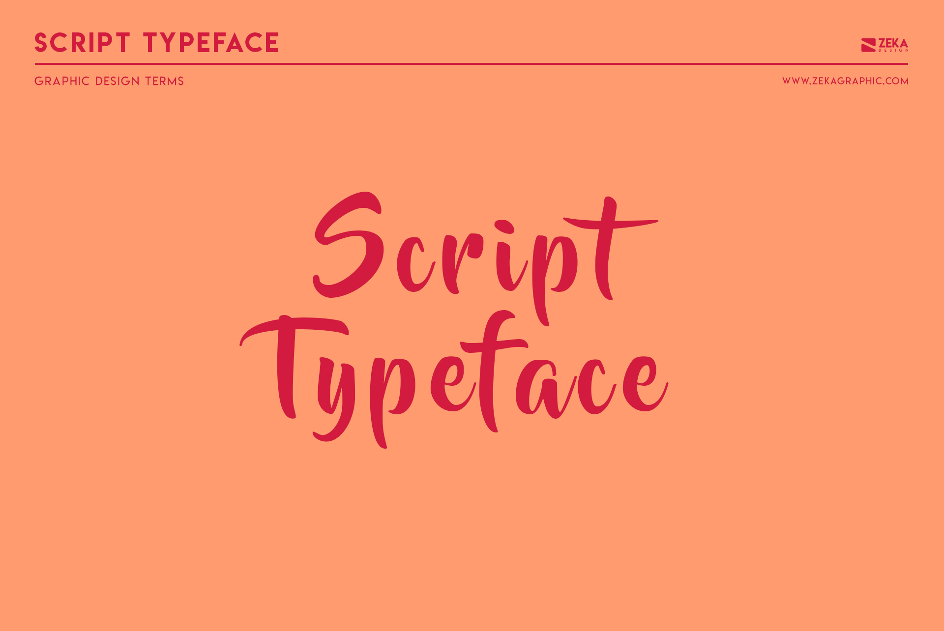 Script Typeface Graphic Design Terms