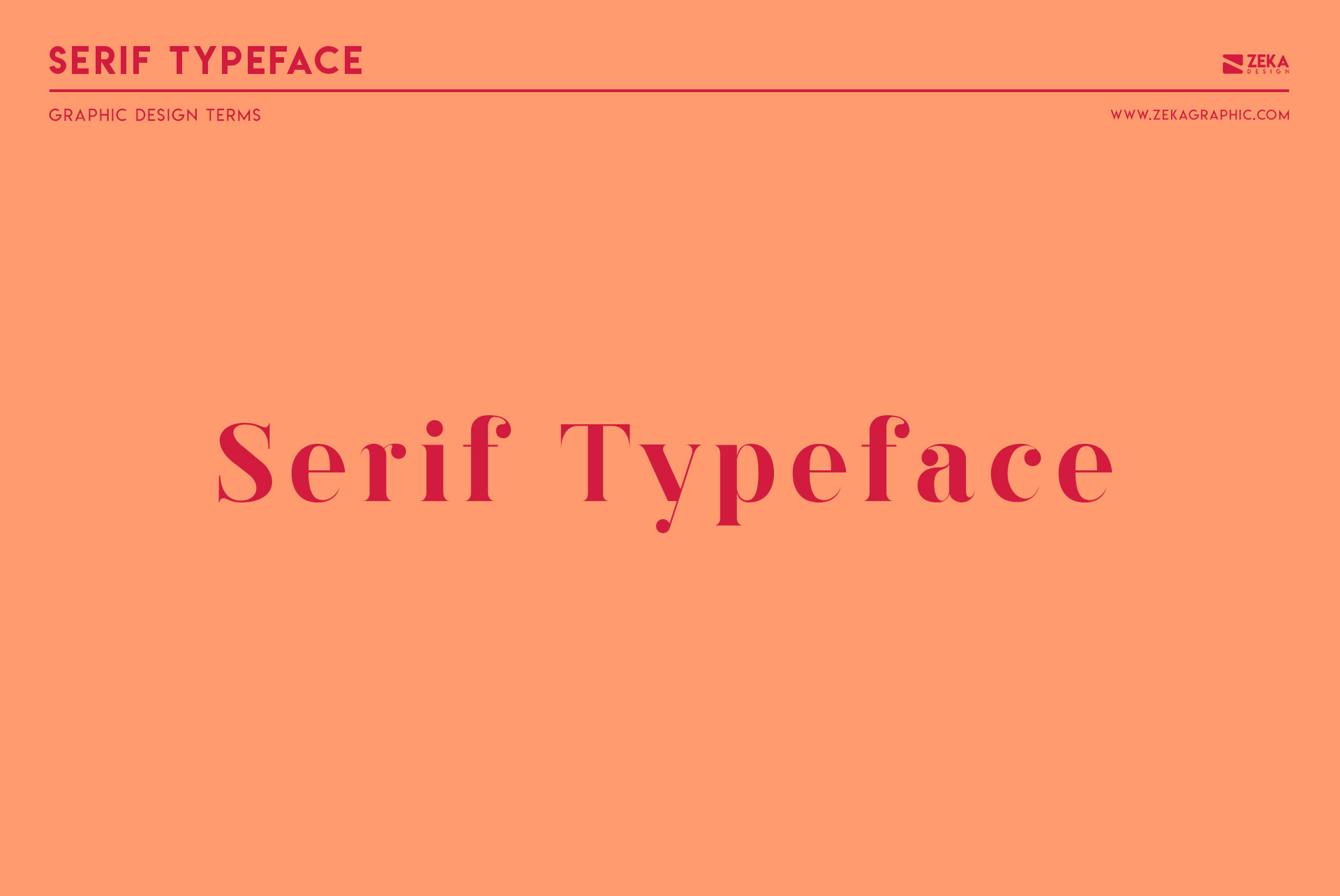 Serif Typeface Graphic Design Terms about Typography