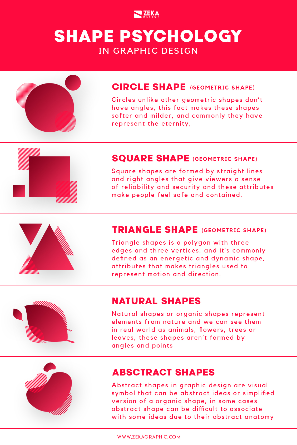 Shape Psychology Meaning in Graphic Design Infographic Blog