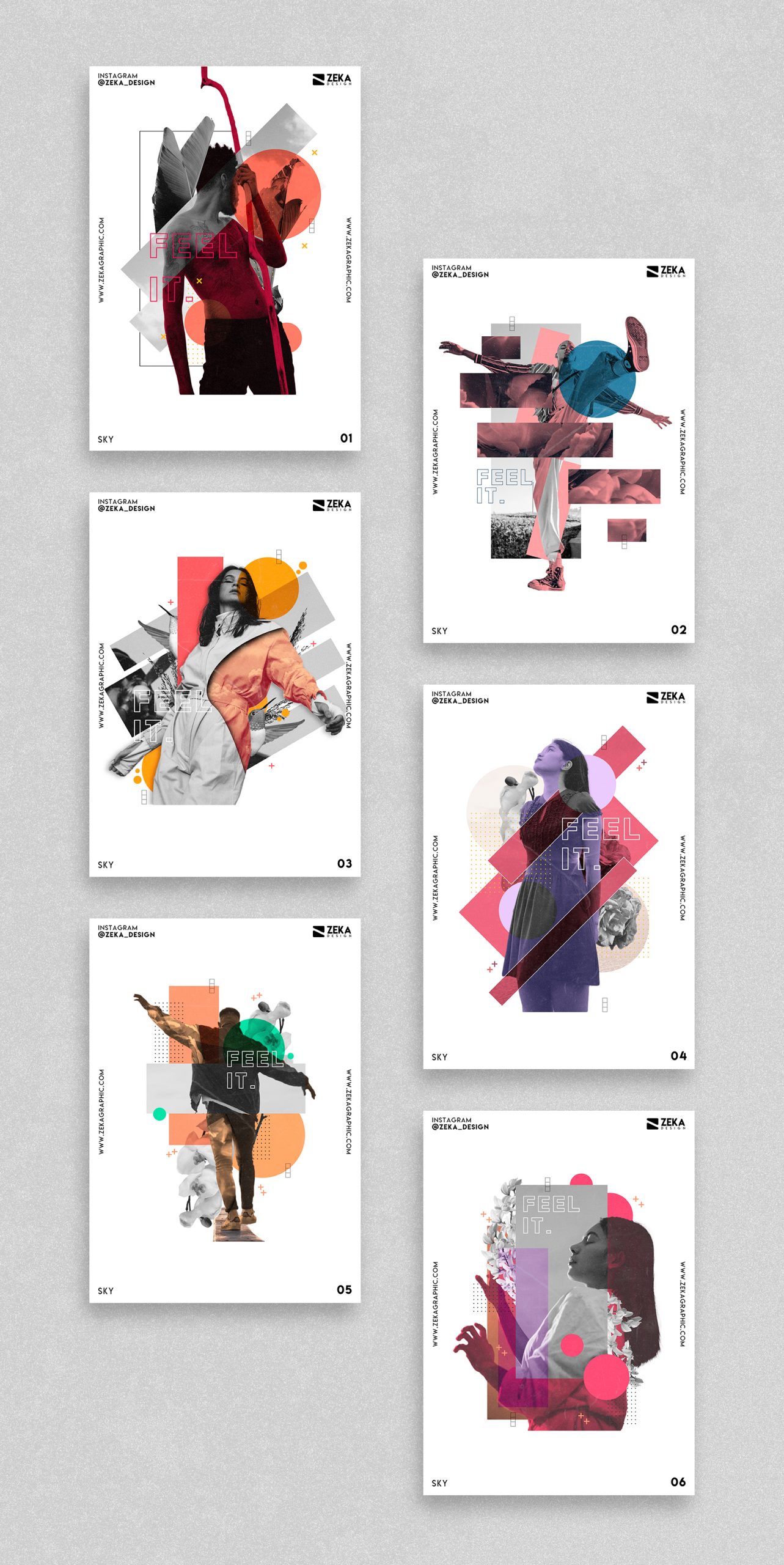 Sky Poster Design Collection Zeka Design