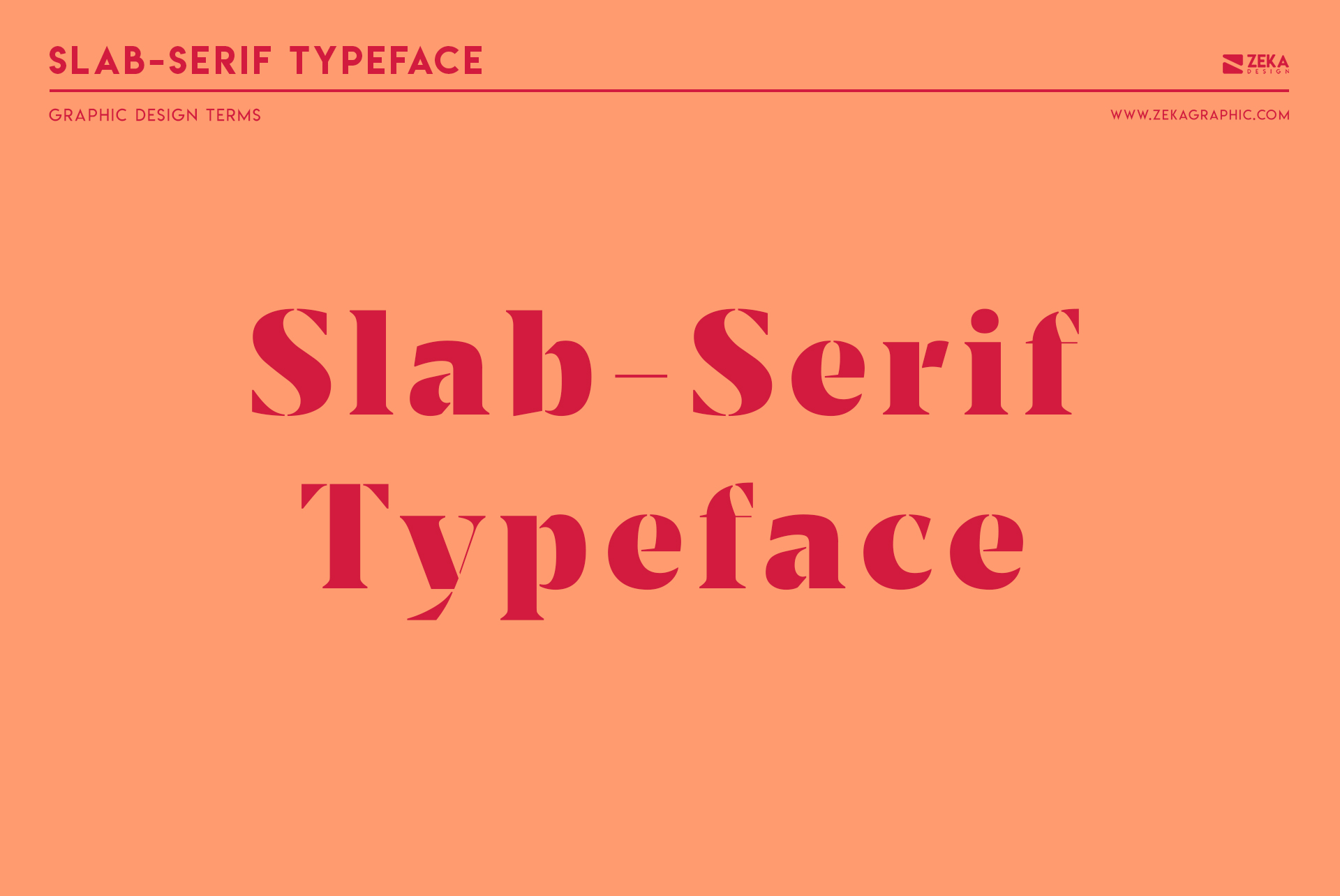Slab Serif Typeface Graphic Design Terms about typography