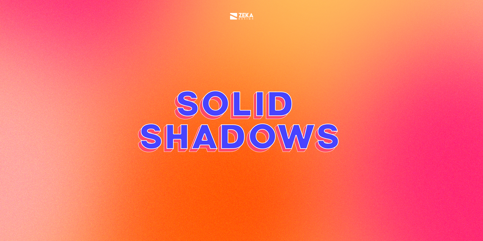 Solid Shadows Typography Design Trends 2021