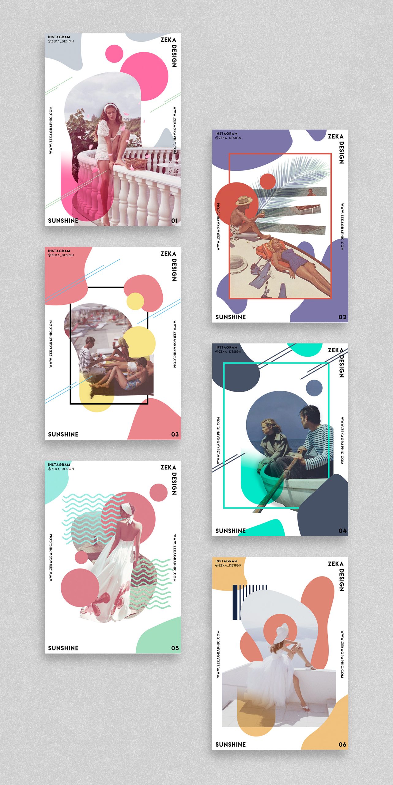 Sunshine Poster Design Collection Zeka Design