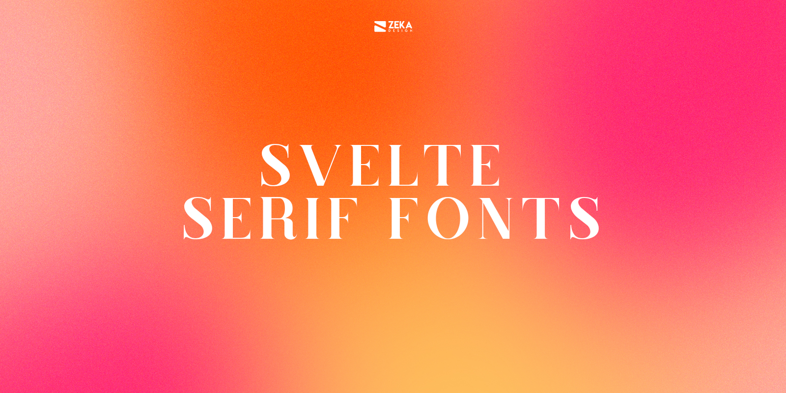 Svelte Serif Fonts Typography Design Trends 2021
