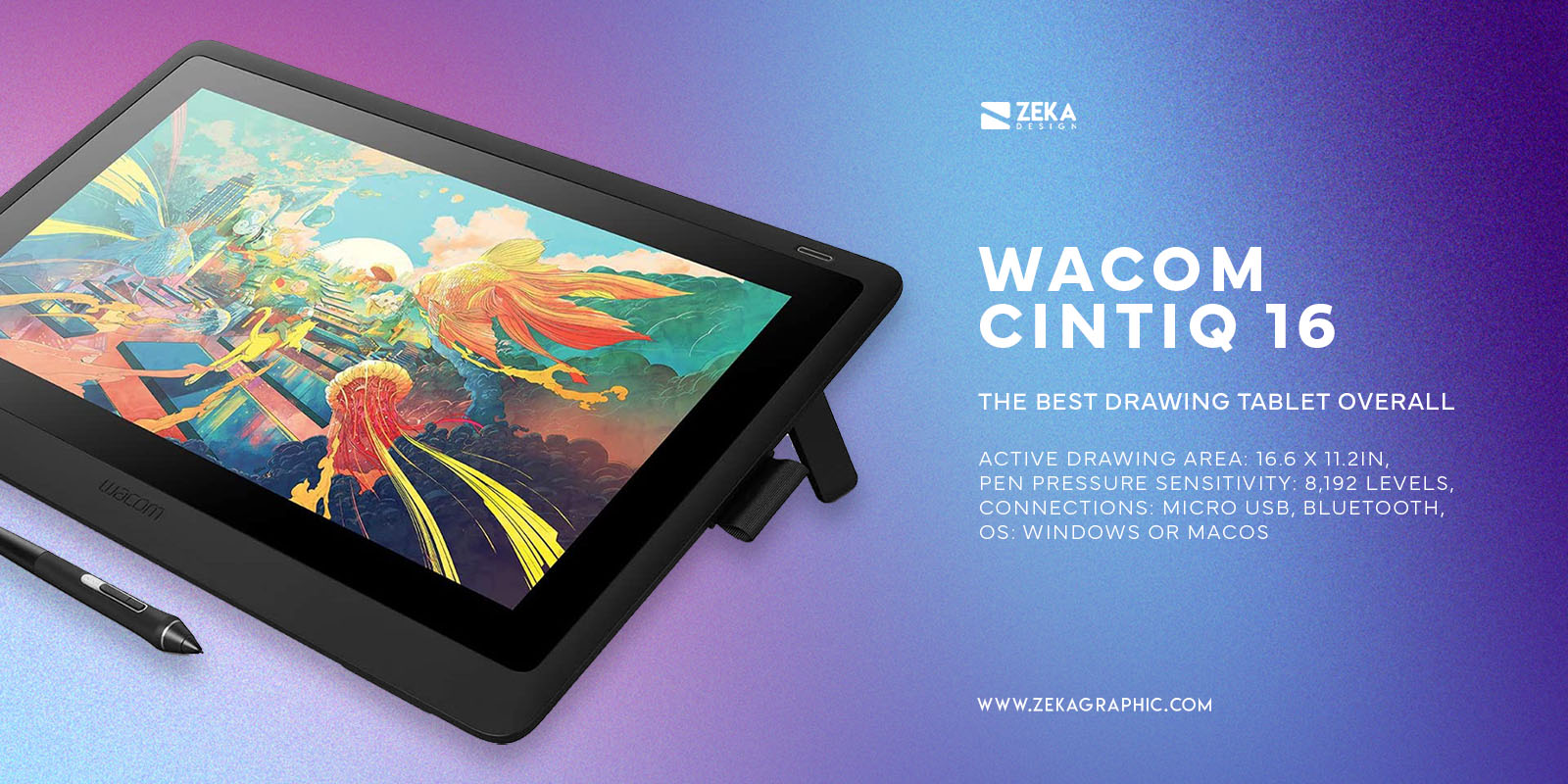 Wacom Cintiq 16 The Best Drawing Tablet Overall