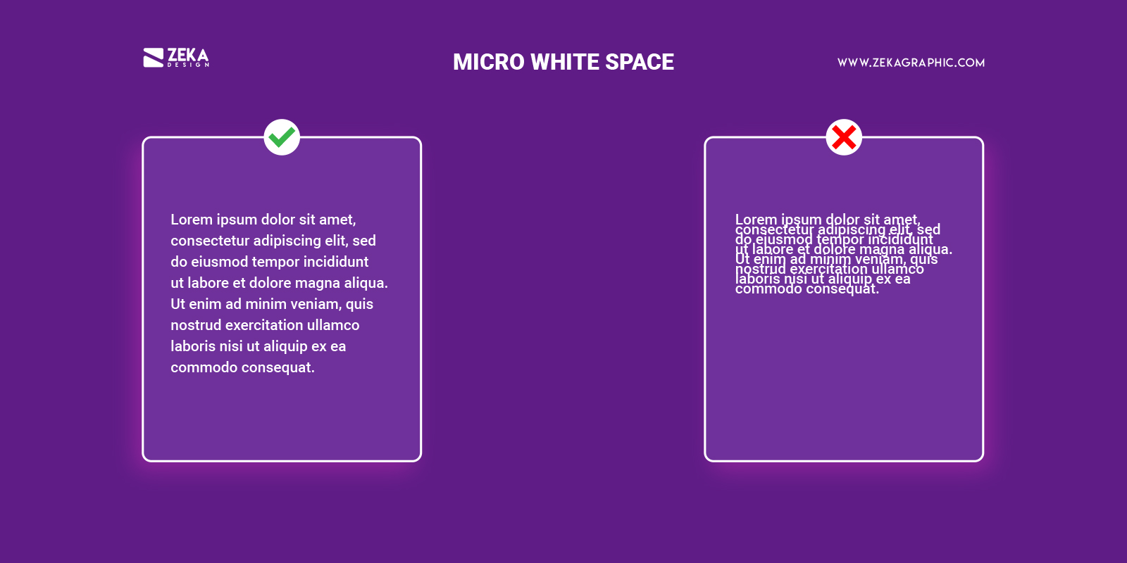 What is Micro White Space in Graphic Design Principles
