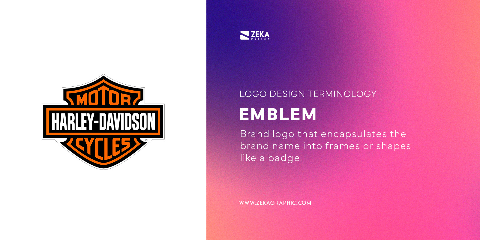 What is a Emblem Graphic Design Terminology
