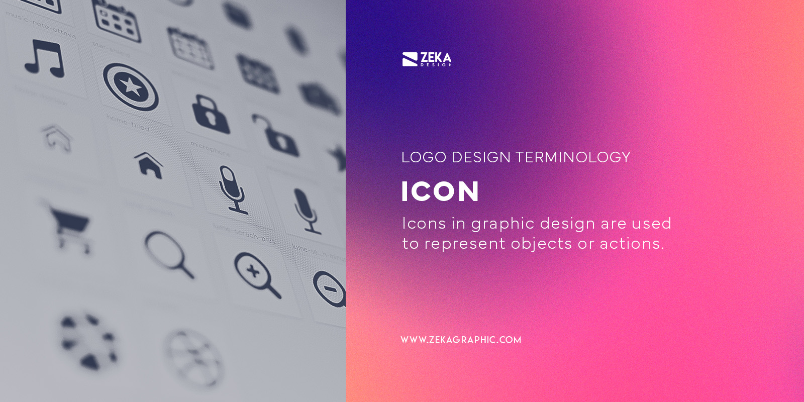 What is a Icon Graphic Design Terminology