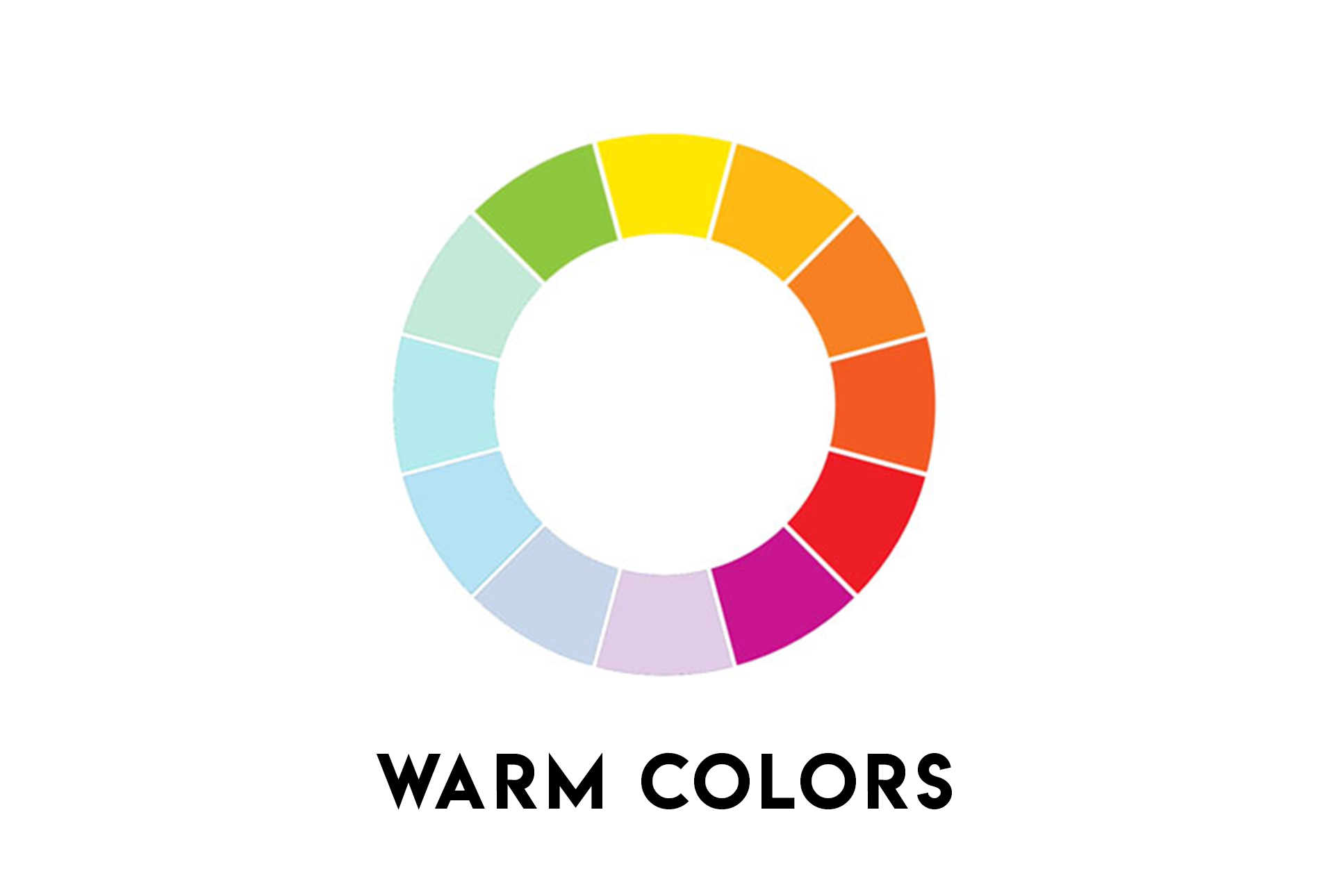 What is warm colors Graphic Design Most used terms about color in design