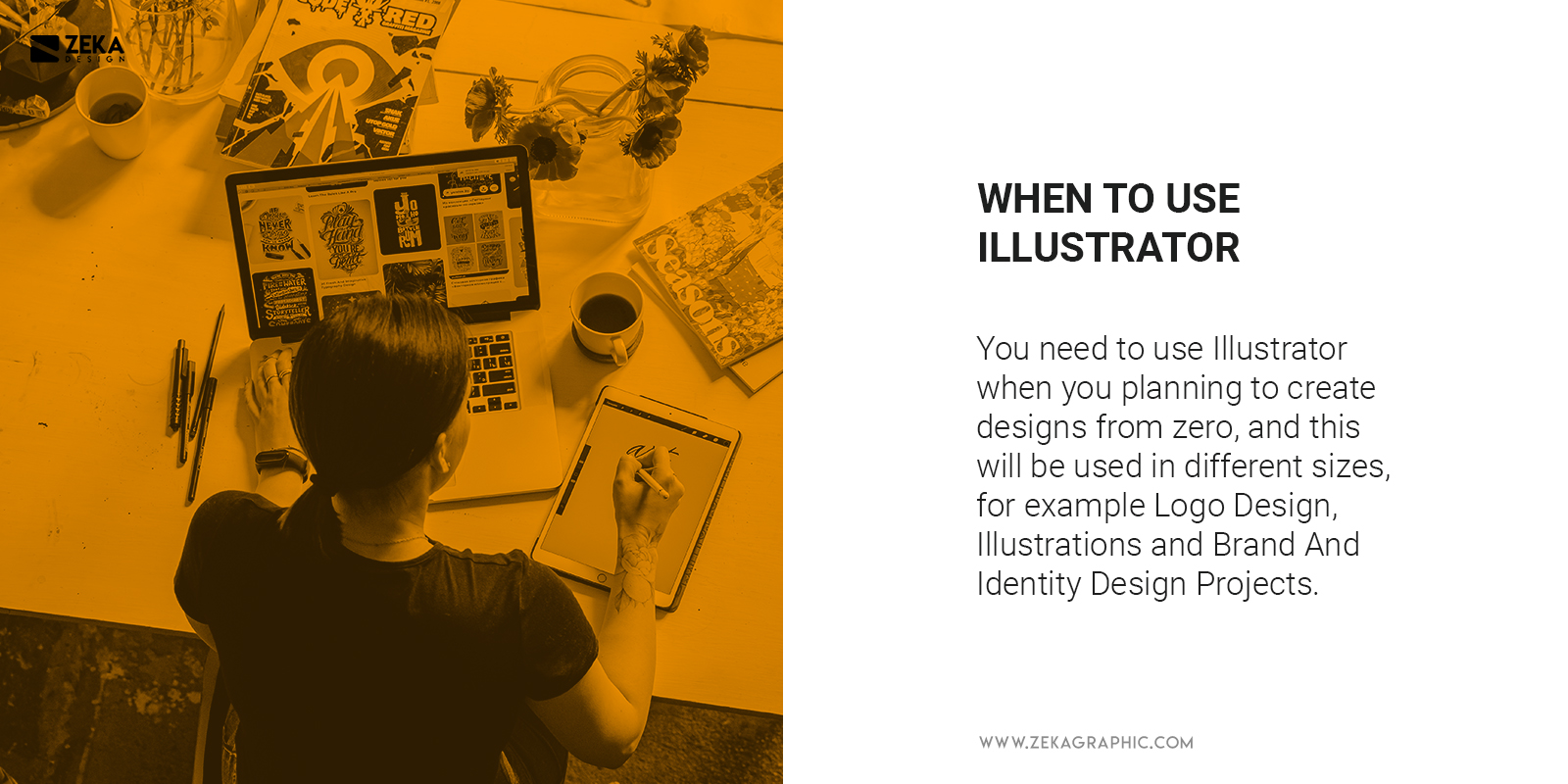 When To Use Illustrator for graphic design and logo design