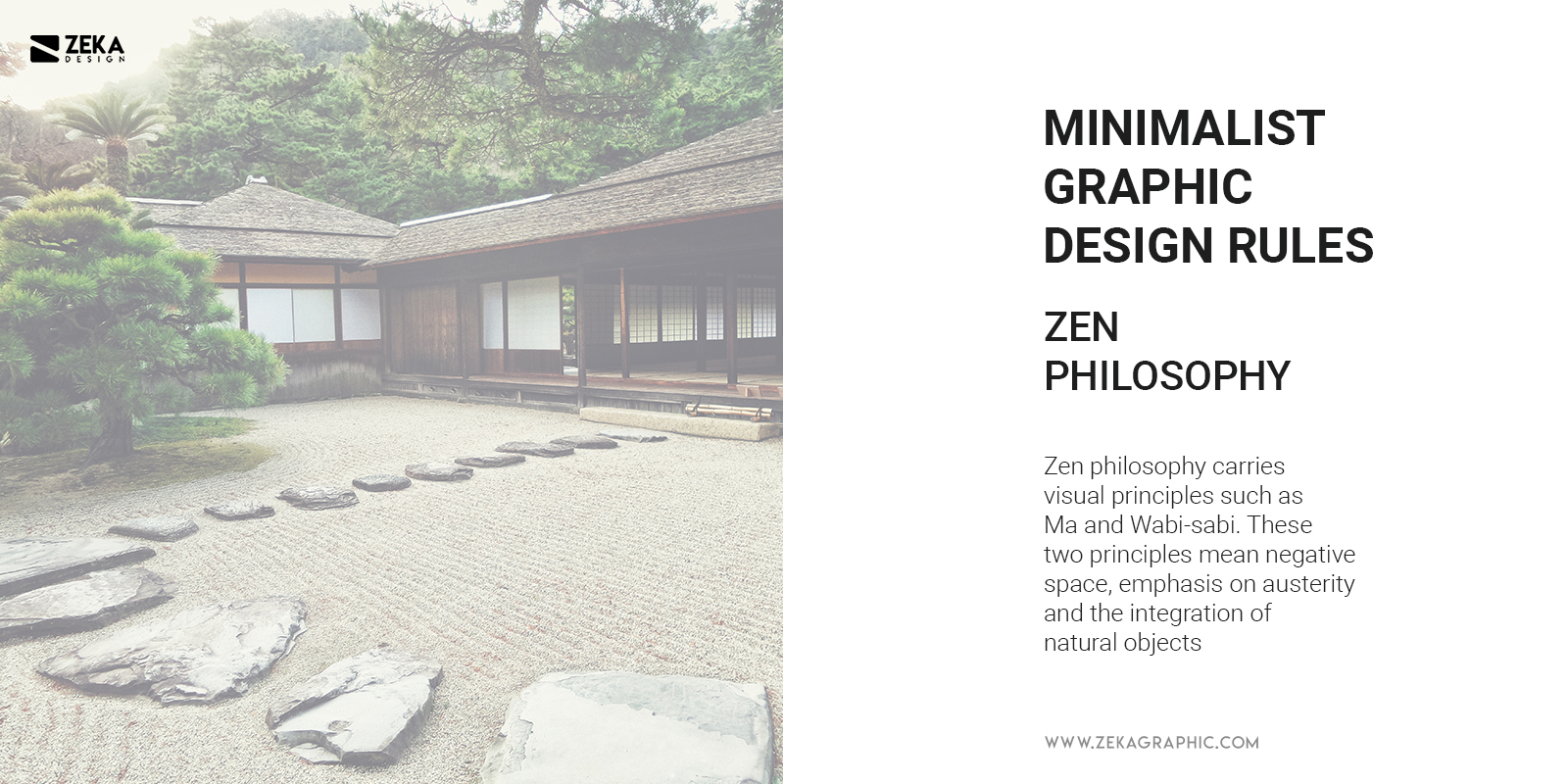 Zen Philosophy in Minimalist Graphic Design