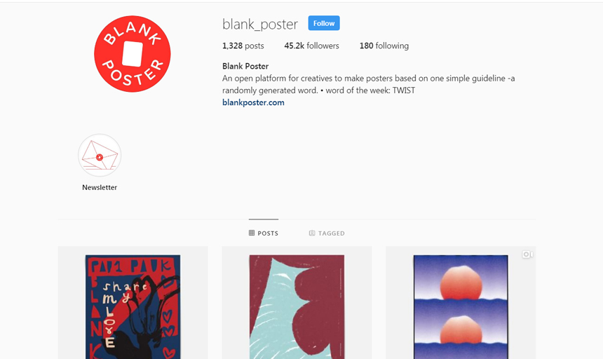 Best Instagram Accounts to Follow on Instagram For Inspiration blank poster